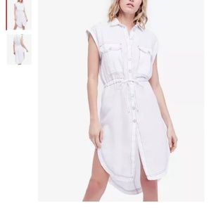 MUST GO! Free People White Linen Tunic